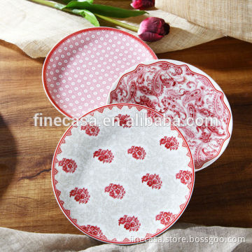 8 Inches Elegant Ceramic Plate set